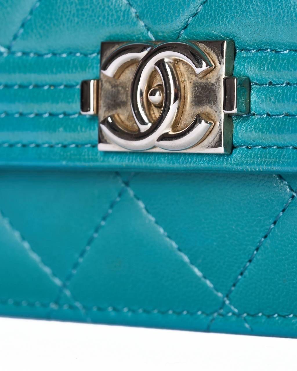 Borsa a trscolla Chanel Wallet On Chain Boy Tiffany For Sale 3