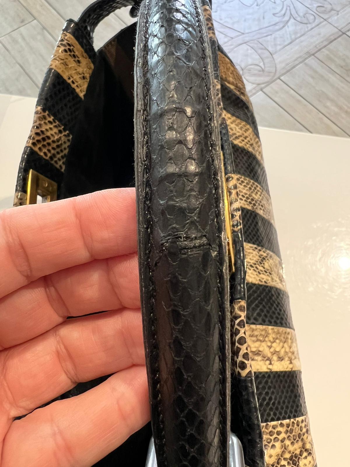 Fendi Peekaboo bag in reptile 2002 For Sale 5