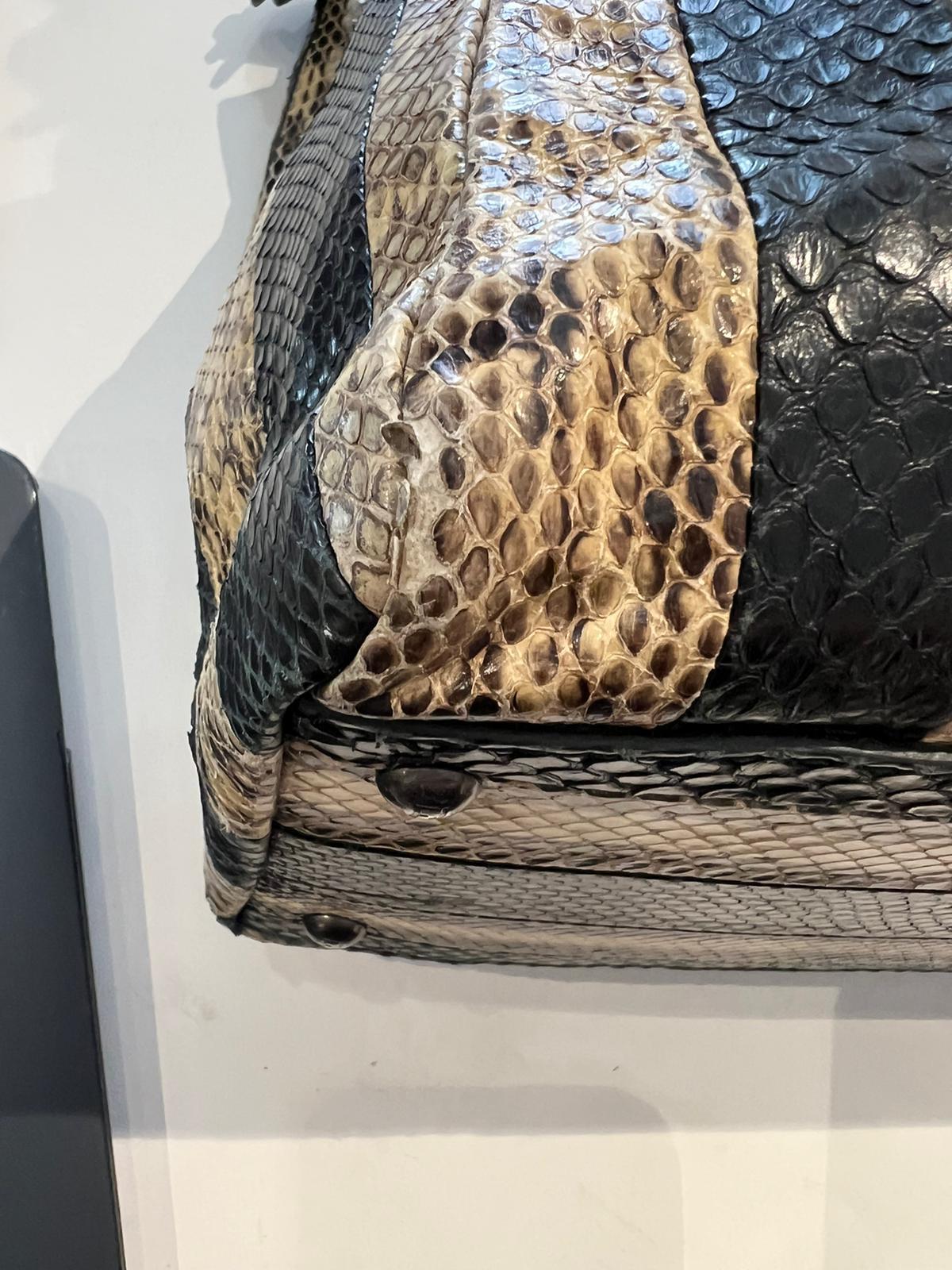Fendi Peekaboo bag in reptile 2002 For Sale 6