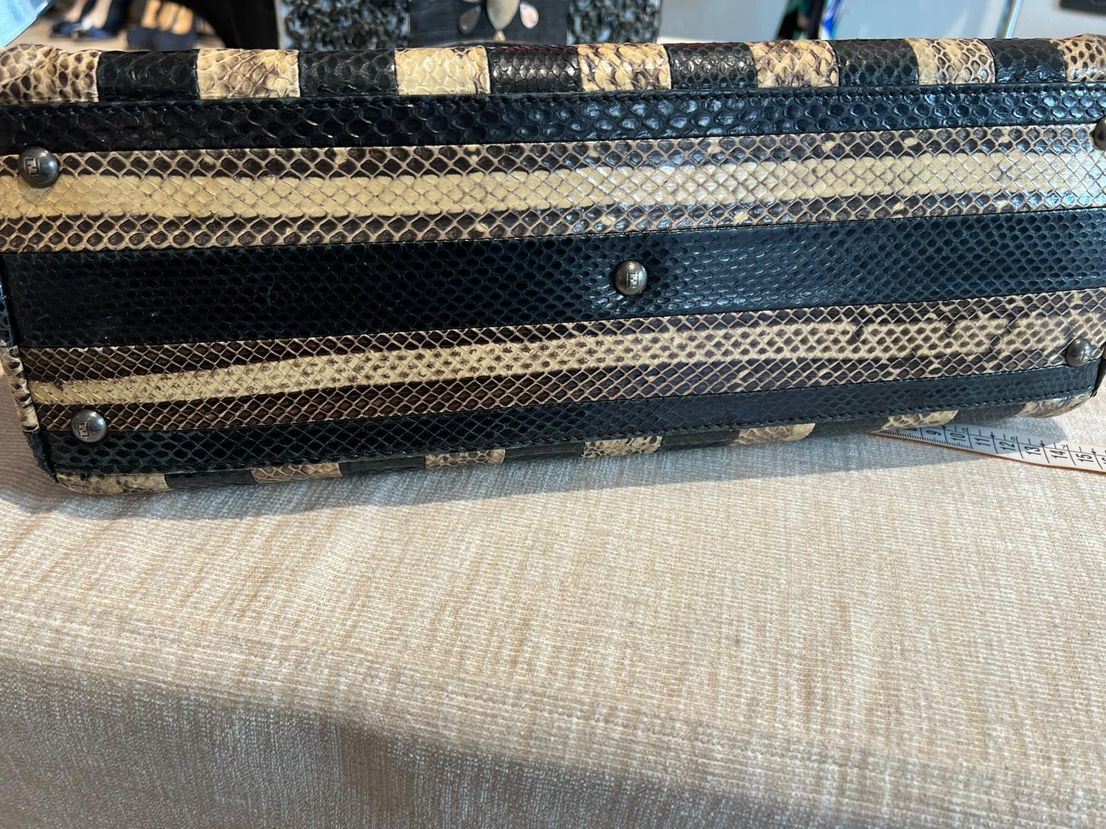 Fendi Peekaboo bag in reptile 2002 For Sale 2