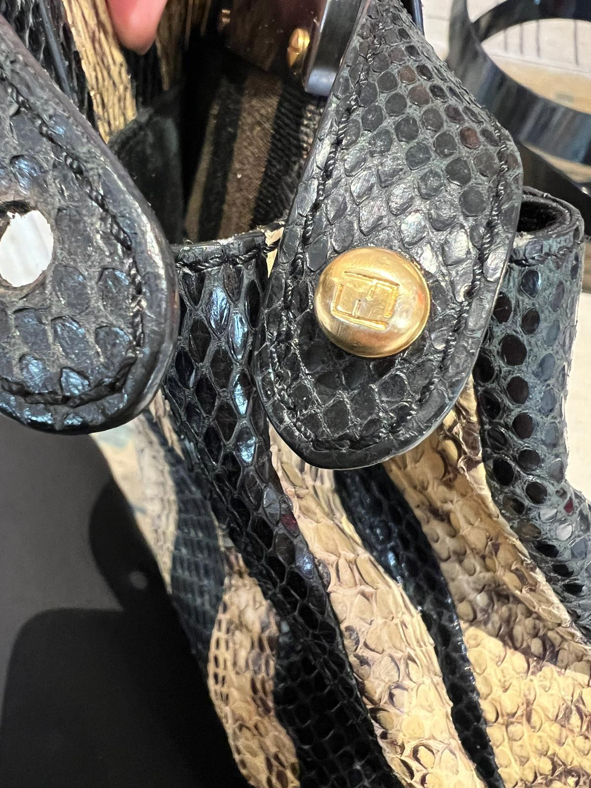 Fendi Peekaboo bag in reptile 2002 For Sale 3