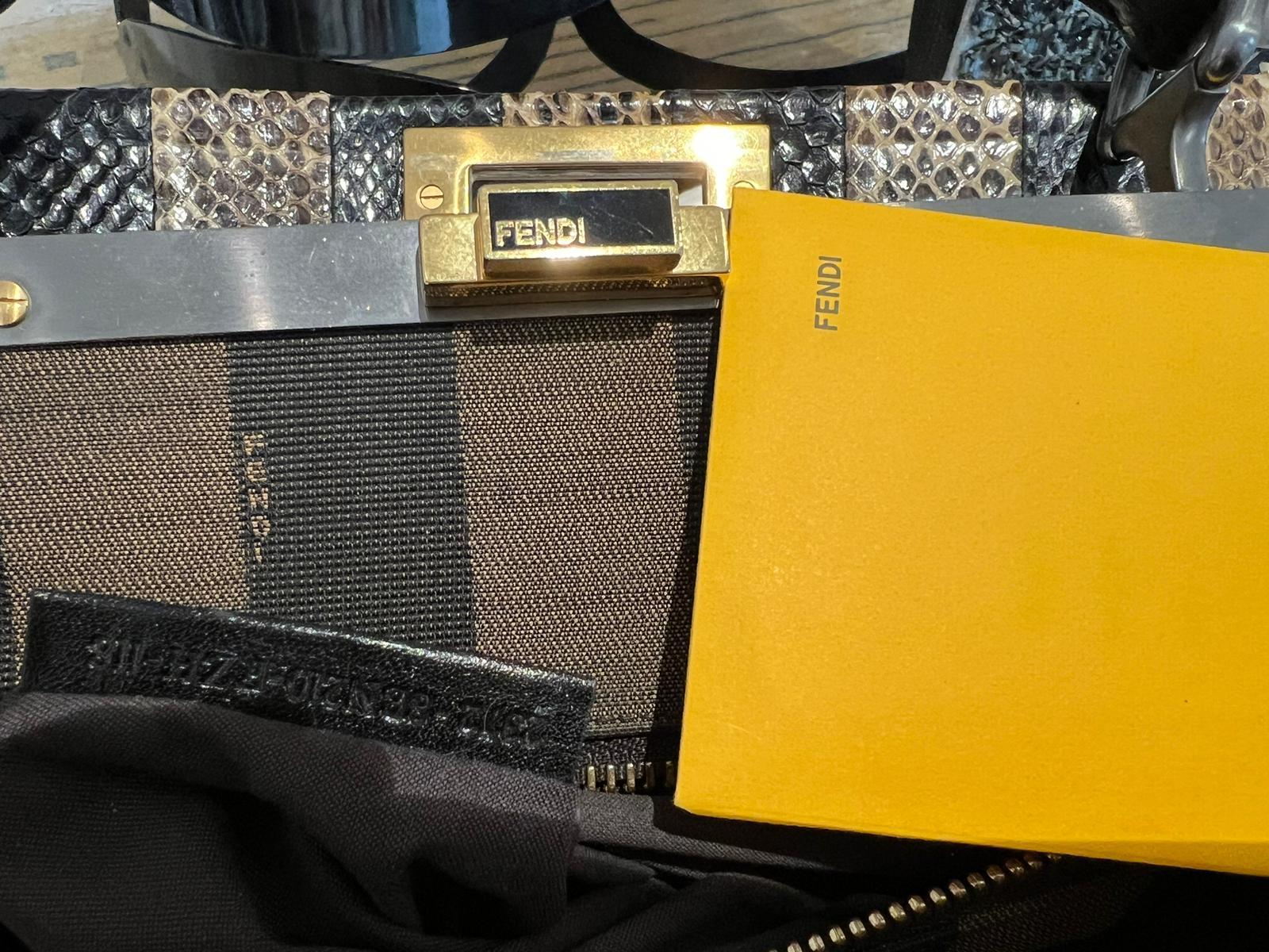 Fendi Peekaboo bag in reptile 2002 For Sale 4