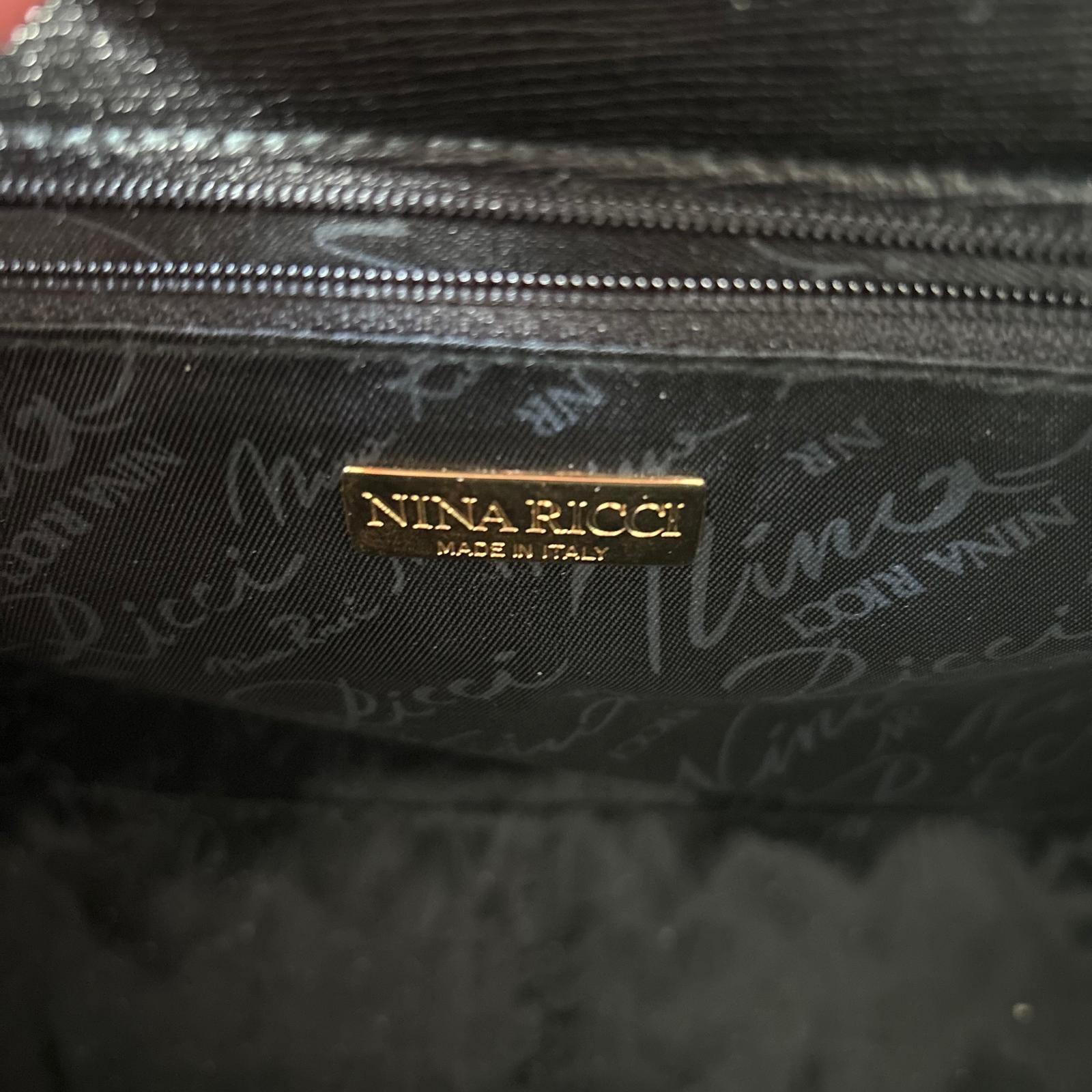 Borsa nera Nina Ricci Paris pari al nuovo In New Condition In Basaluzzo, IT