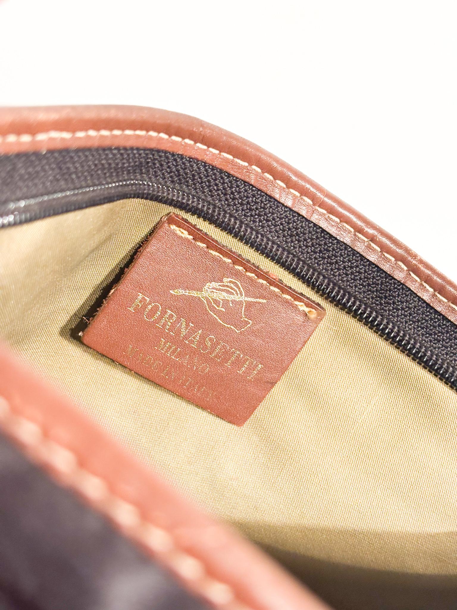 Pochette aus Tessuto di Fornasetti Decoro Mongolfiere Anni 70 im Angebot 1