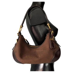 Borsa Prada in tela e pelle pari al nuovo