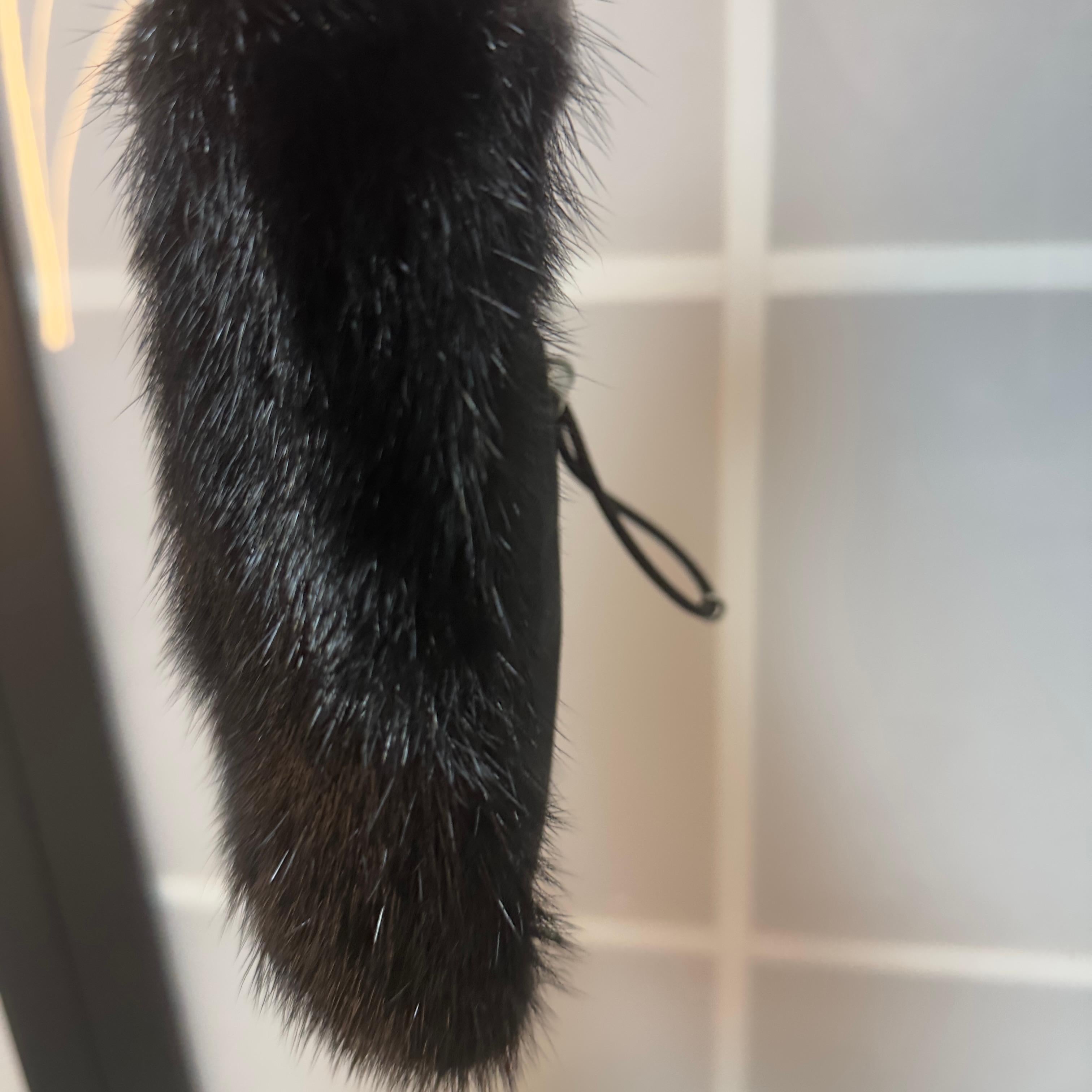 Women's or Men's Borsa Prada in visone nero pari al nuovo