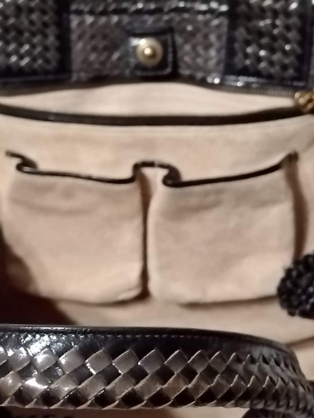 Borsa Prada Madras aus pelle-Marrone 7