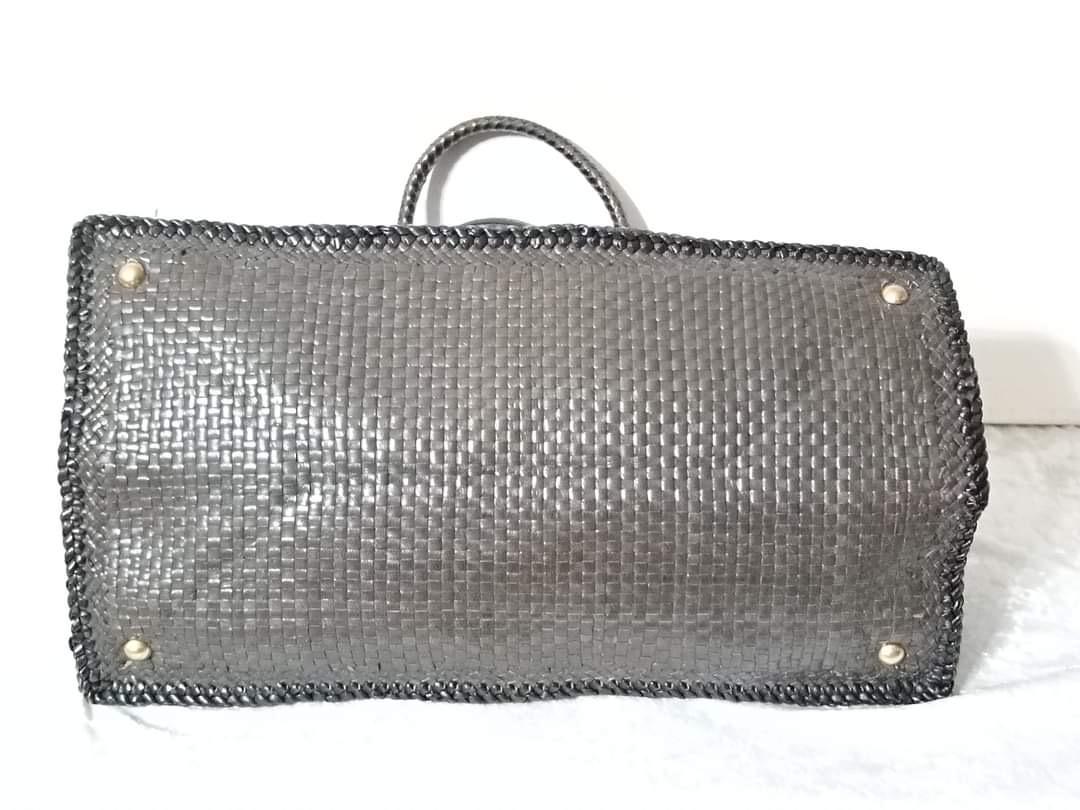 Borsa Prada Madras aus pelle-Marrone 9