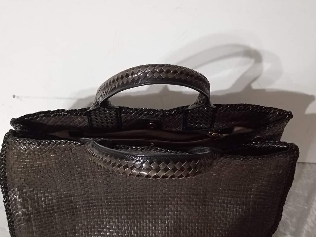 Borsa Prada Madras aus pelle-Marrone 13