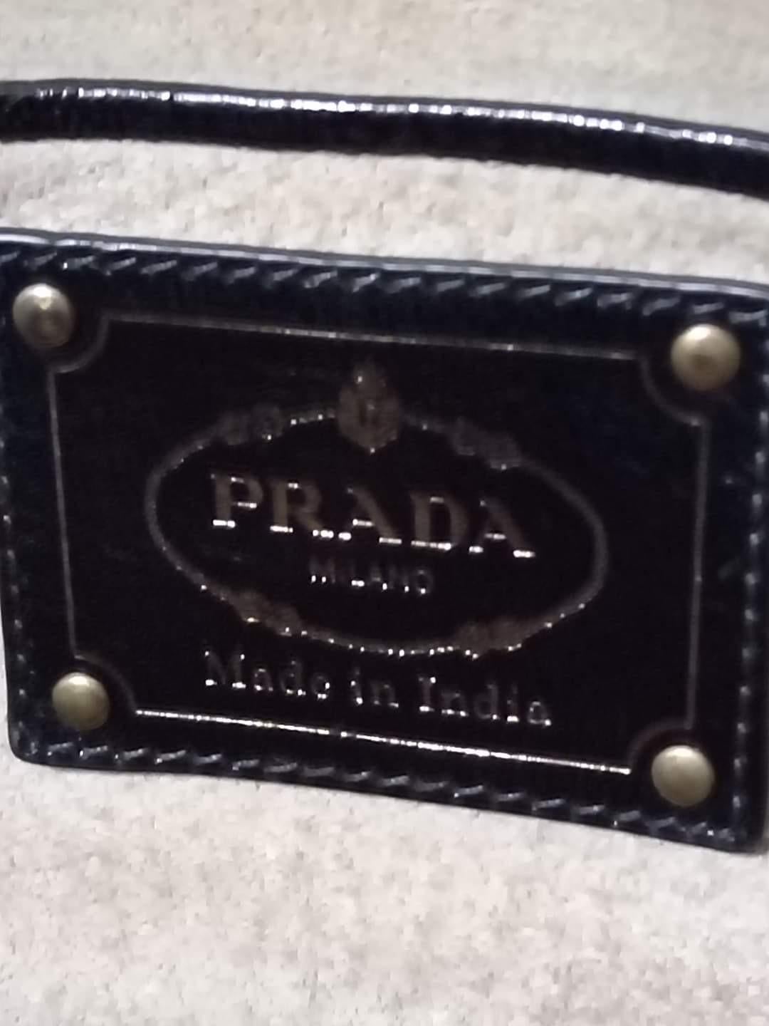 Borsa Prada Madras aus pelle-Marrone 5