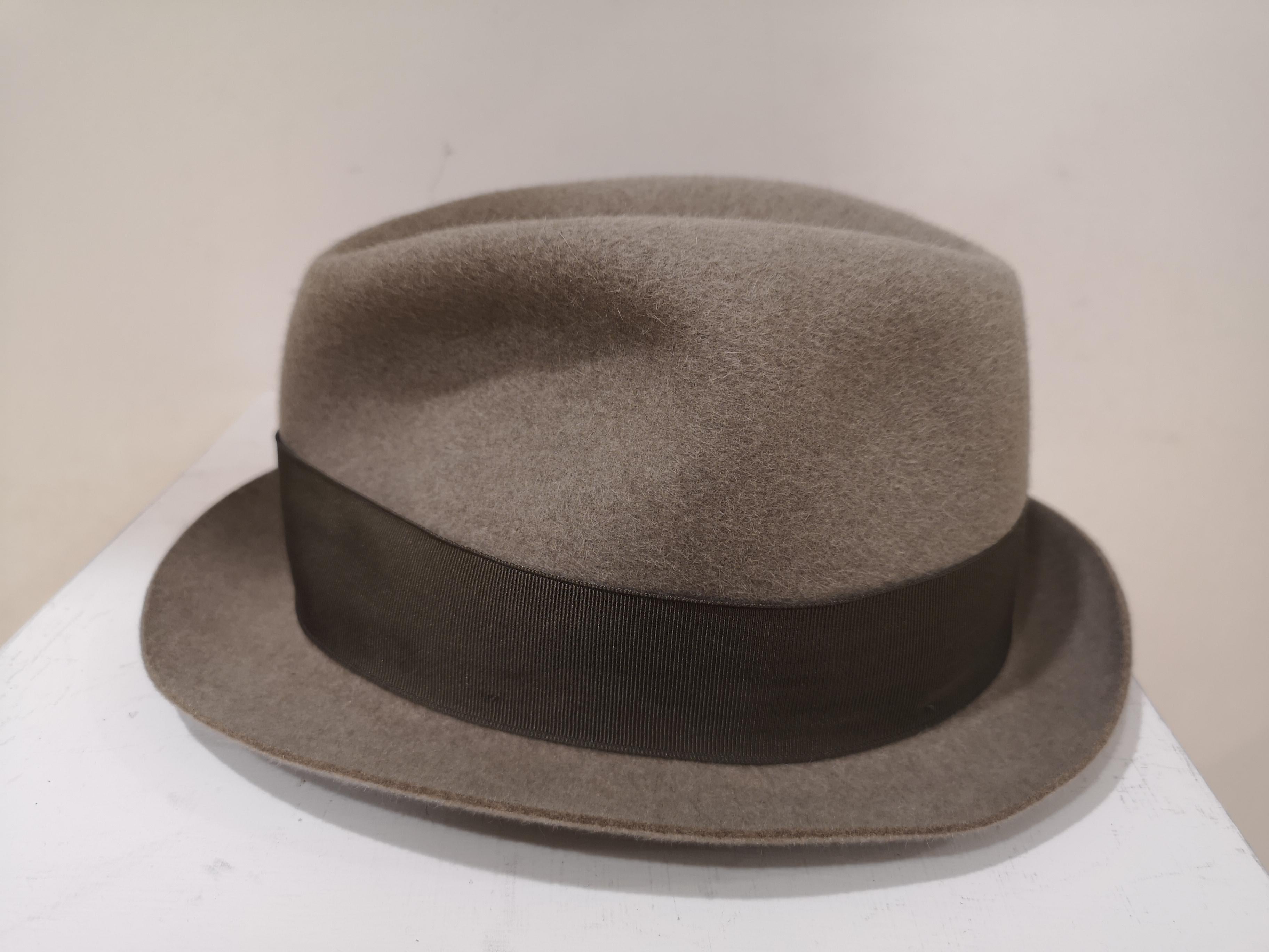 Gray Borsalino Grey Wool Hat For Sale