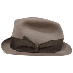 Vintage Borsalino Grey Wool Hat