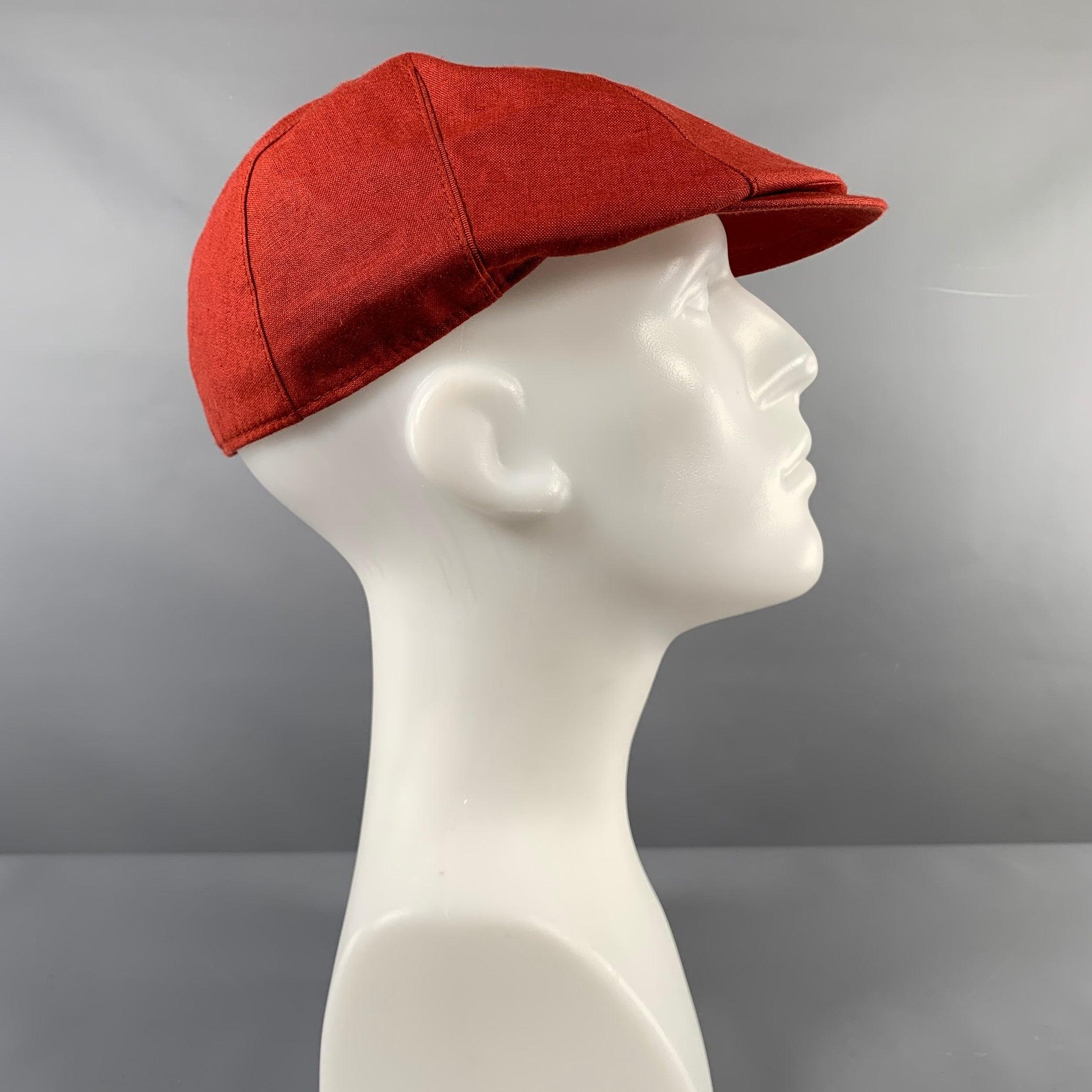 Gris BORSALINO Taille L Chapeaux en lin rouge en vente