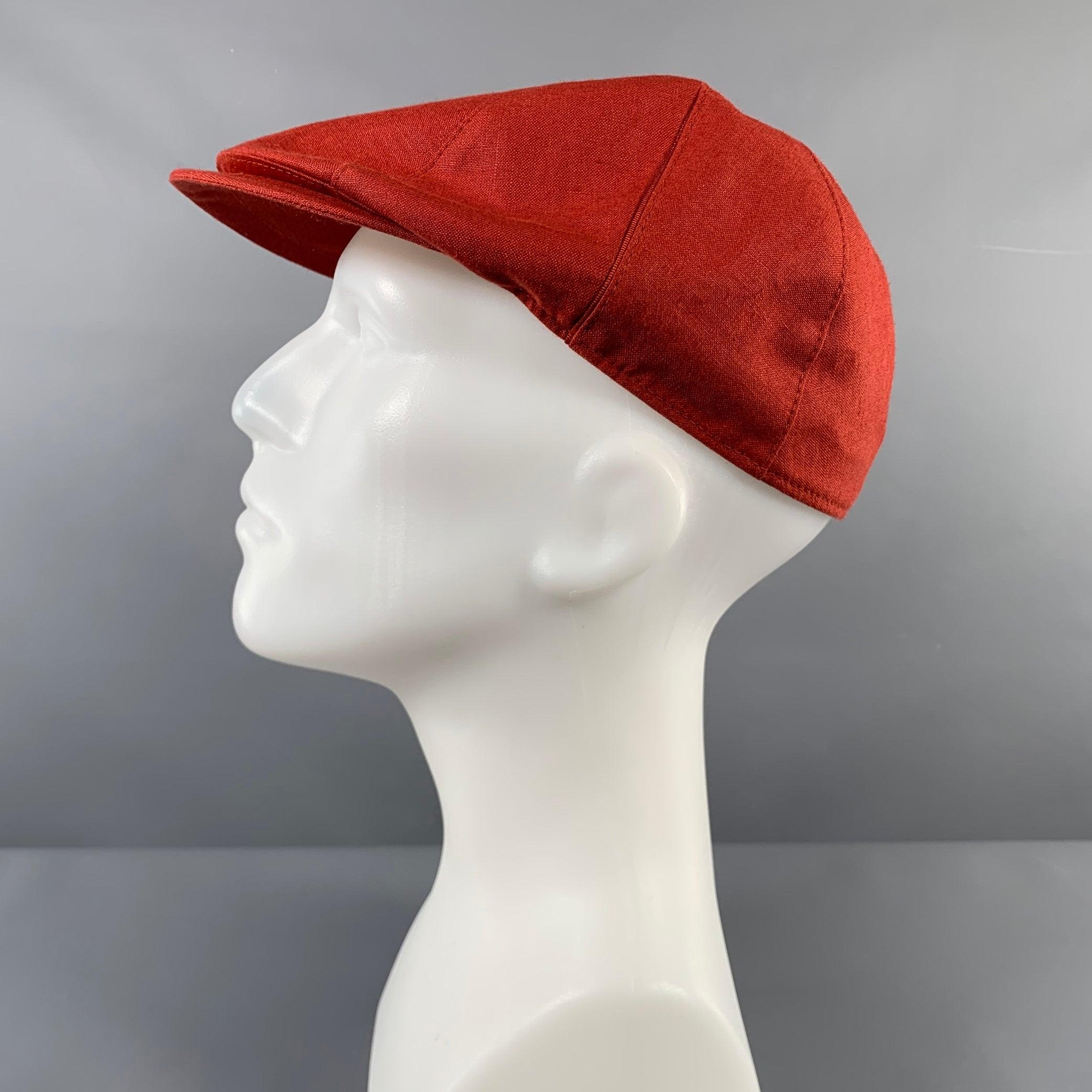 BORSALINO Taille L Chapeaux en lin rouge Pour hommes en vente
