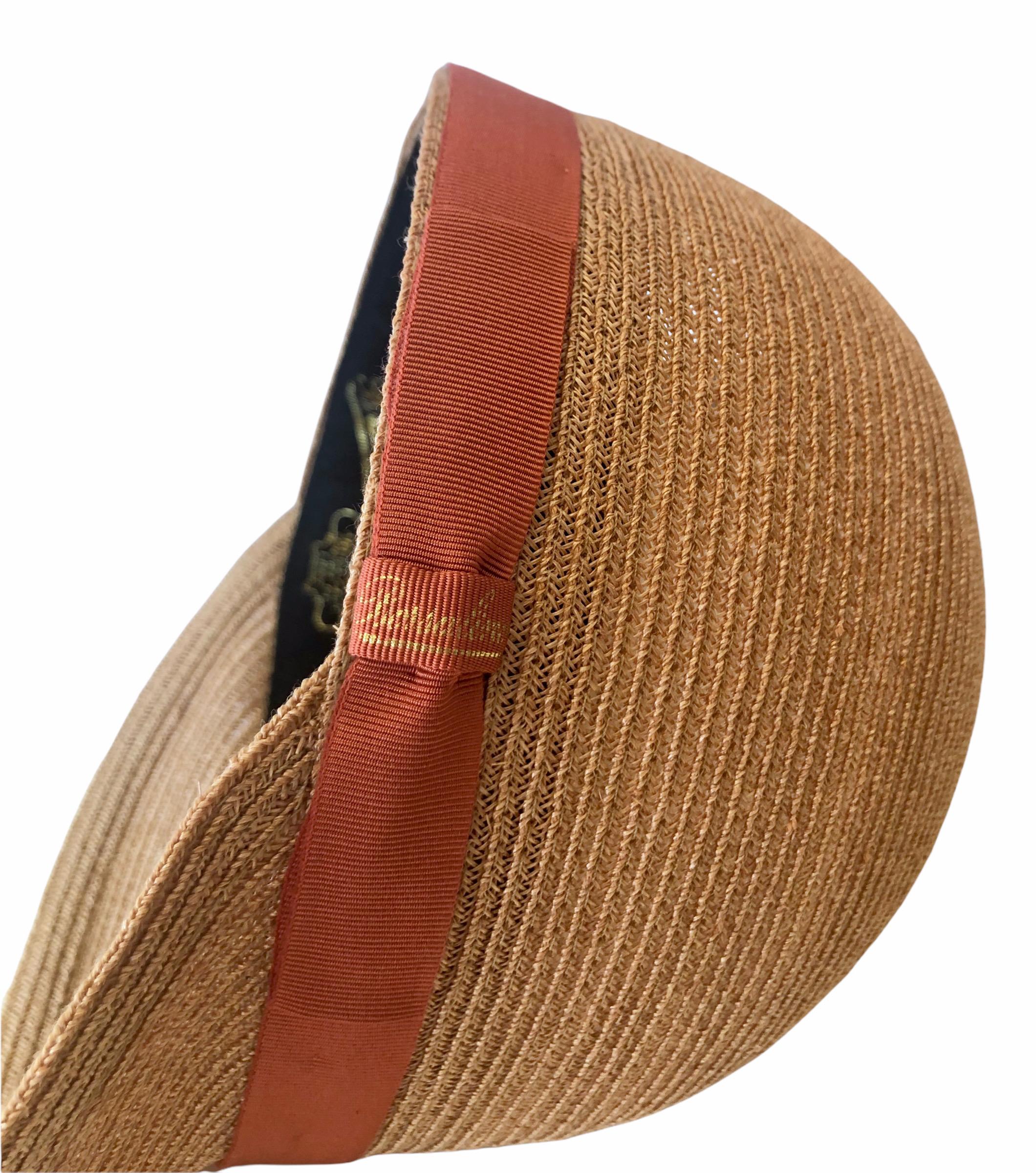 Borsalino Baseballmütze mit gewebtem Saum (Braun)