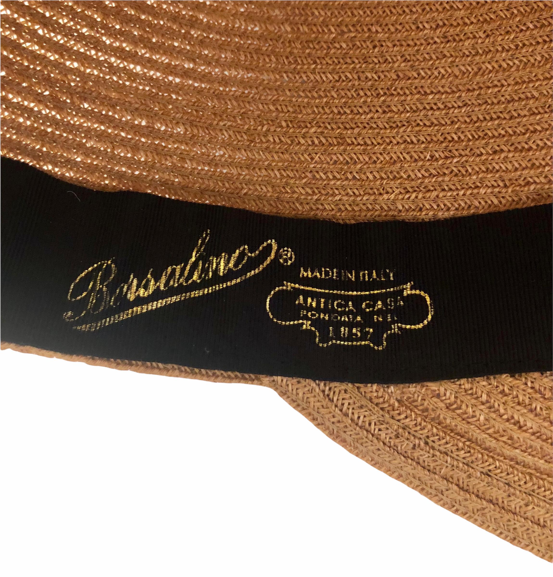 Borsalino Baseballmütze mit gewebtem Saum im Zustand „Hervorragend“ in Geneva, CH