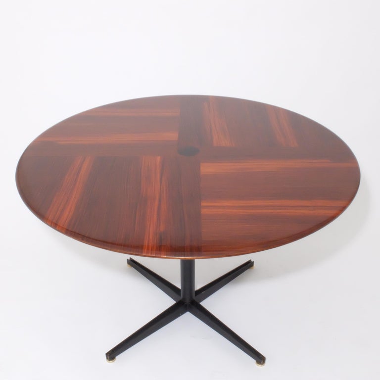 Borsani Adjustable Height Rosewood Table by Tecno T41, Dining or Coffee Table For Sale 1