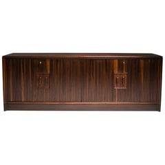 Borsani and Lucio Fontana Credenza with Sliding Doors