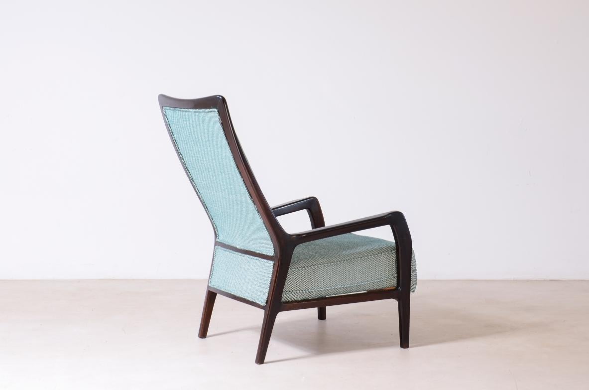 Mid-Century Modern Borsani Varedo  Fauteuil de lecture avec dossier haut en vente