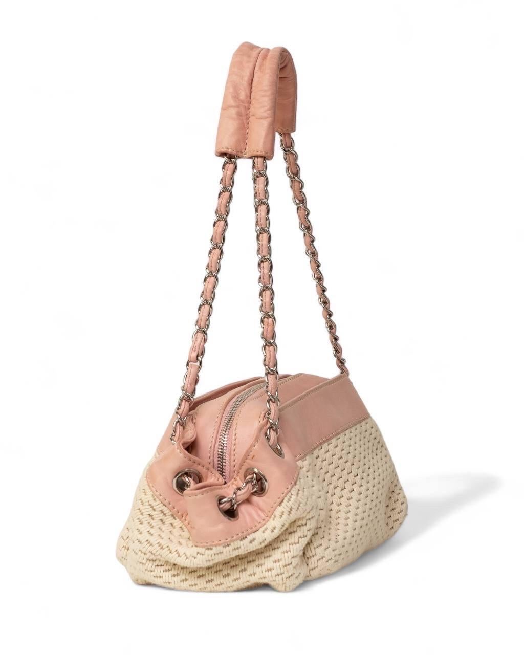Borse a Spalla Chanel Lax Accordion Lana Rosa 1