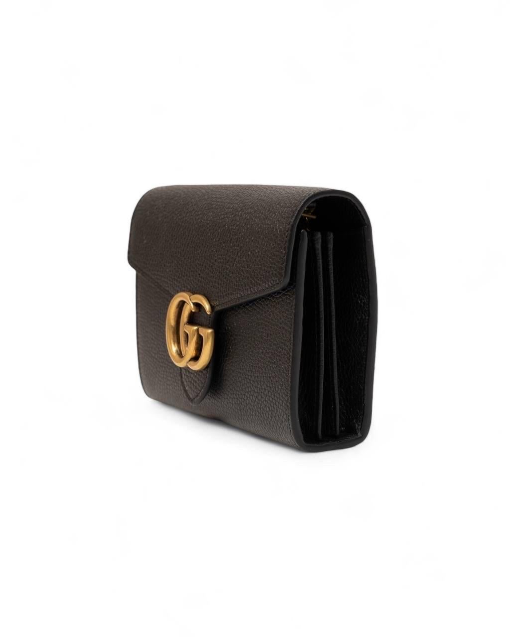 Black Borse a Spalla Gucci Pochette GG Marmont Nero