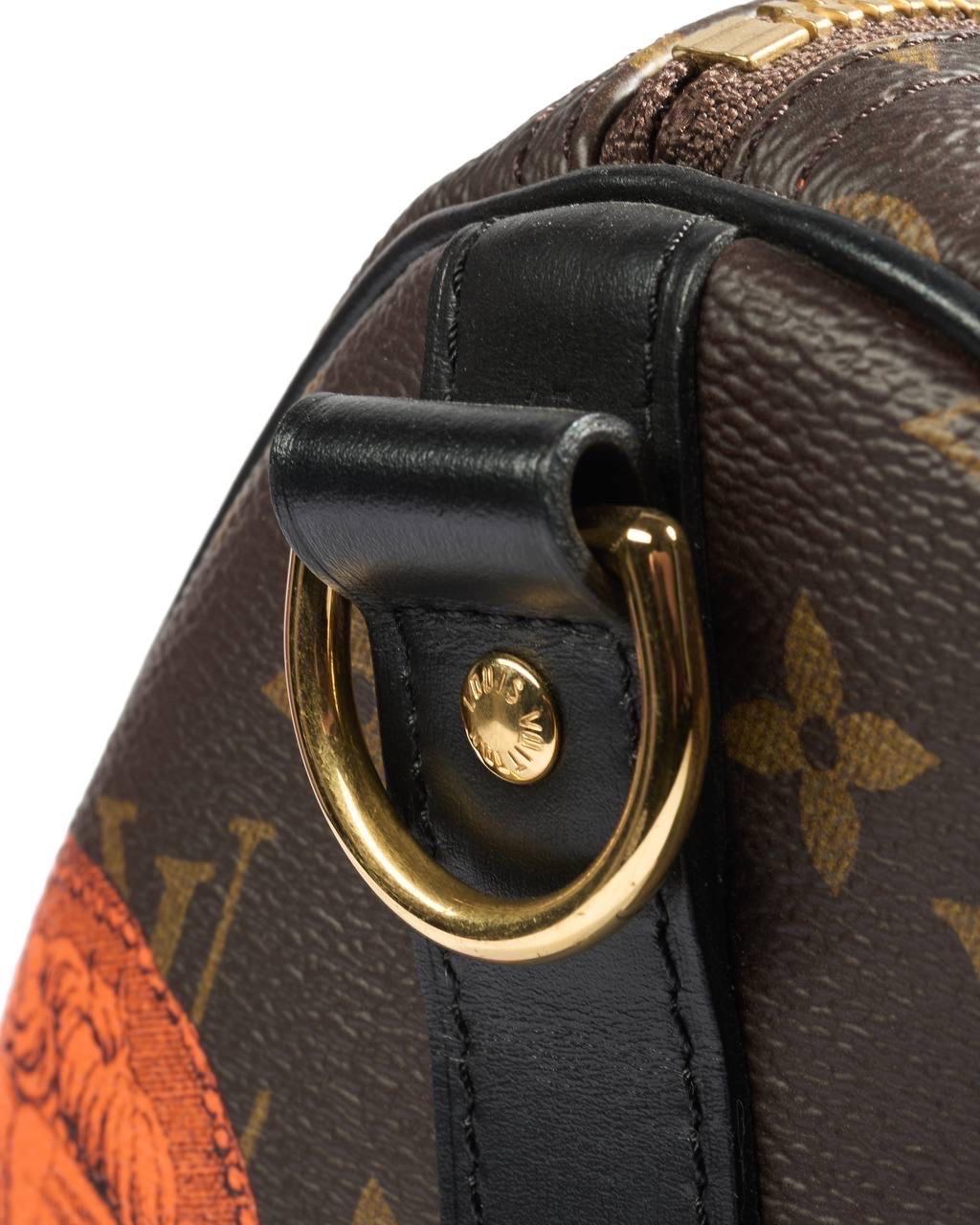 Borsone A Mano Louis Vuitton Keepall Bandoulière 45 Fornasetti L.E. For Sale 4