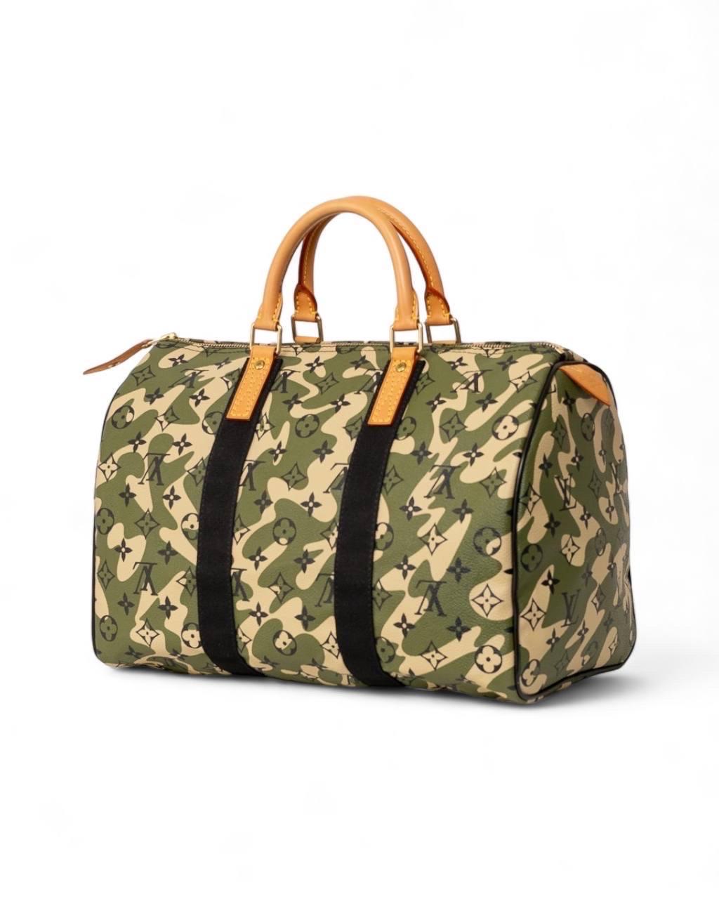 Borsone A Mano Louis Vuitton Speedy 35 x Takashi Murakami Monogramouflage For Sale 1