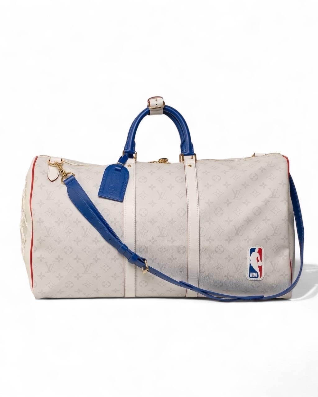 Borsone Louis Vuitton Keepall 55 Bandouliere NBA Basket For Sale 10