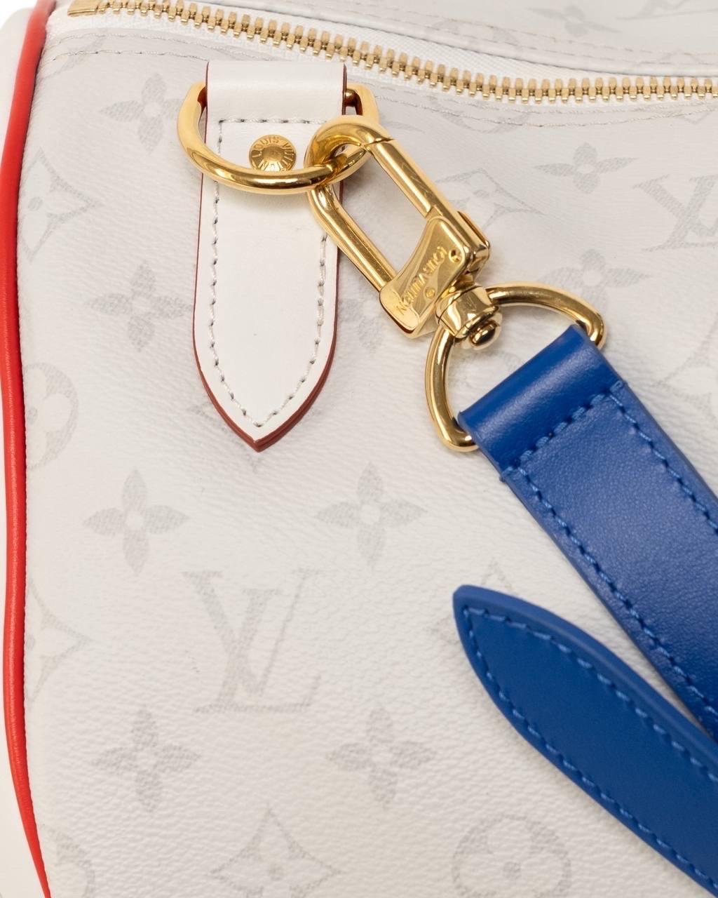 Beige Borsone Louis Vuitton Keepall 55 Bandouliere NBA Basket For Sale