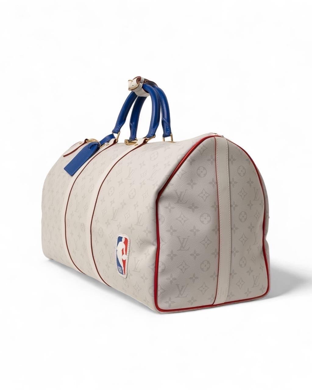 Borsone Louis Vuitton Keepall 55 Bandouliere NBA Basket For Sale 2