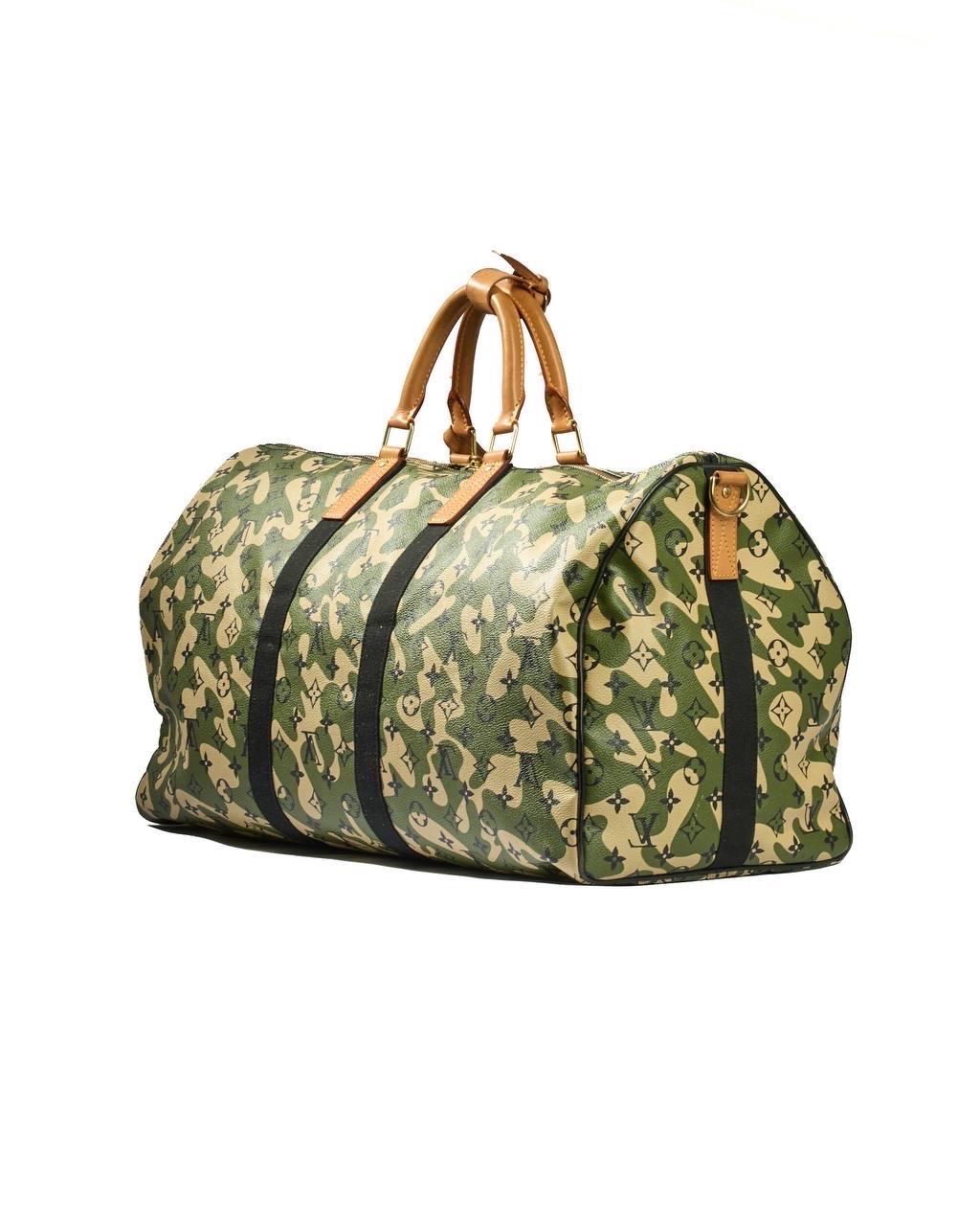 Borsone Louis Vuitton Keepall 55 Bandouliere X Takashi Murakami 2