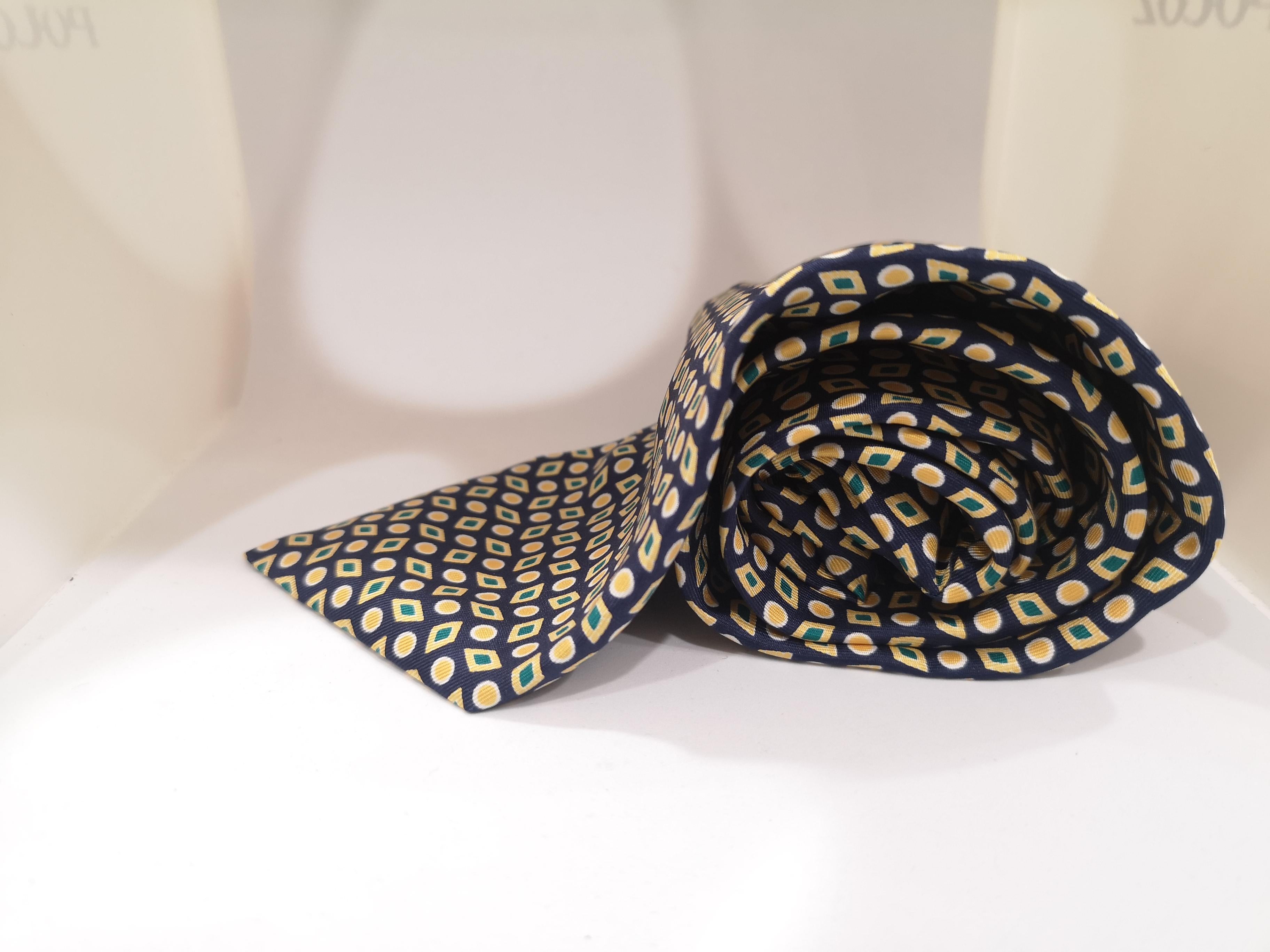 Men's Borton moda blue multicoloured silk tie