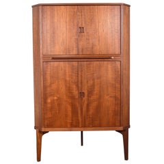 Borup Møbelfabrik "Bm207" Teak Corner Unit / Bar With Pullout Tray