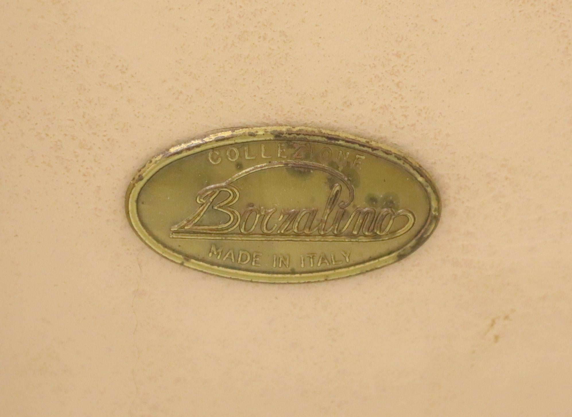 BORZALINO Italian Leather Regency Tufted Chaise Lounge 3