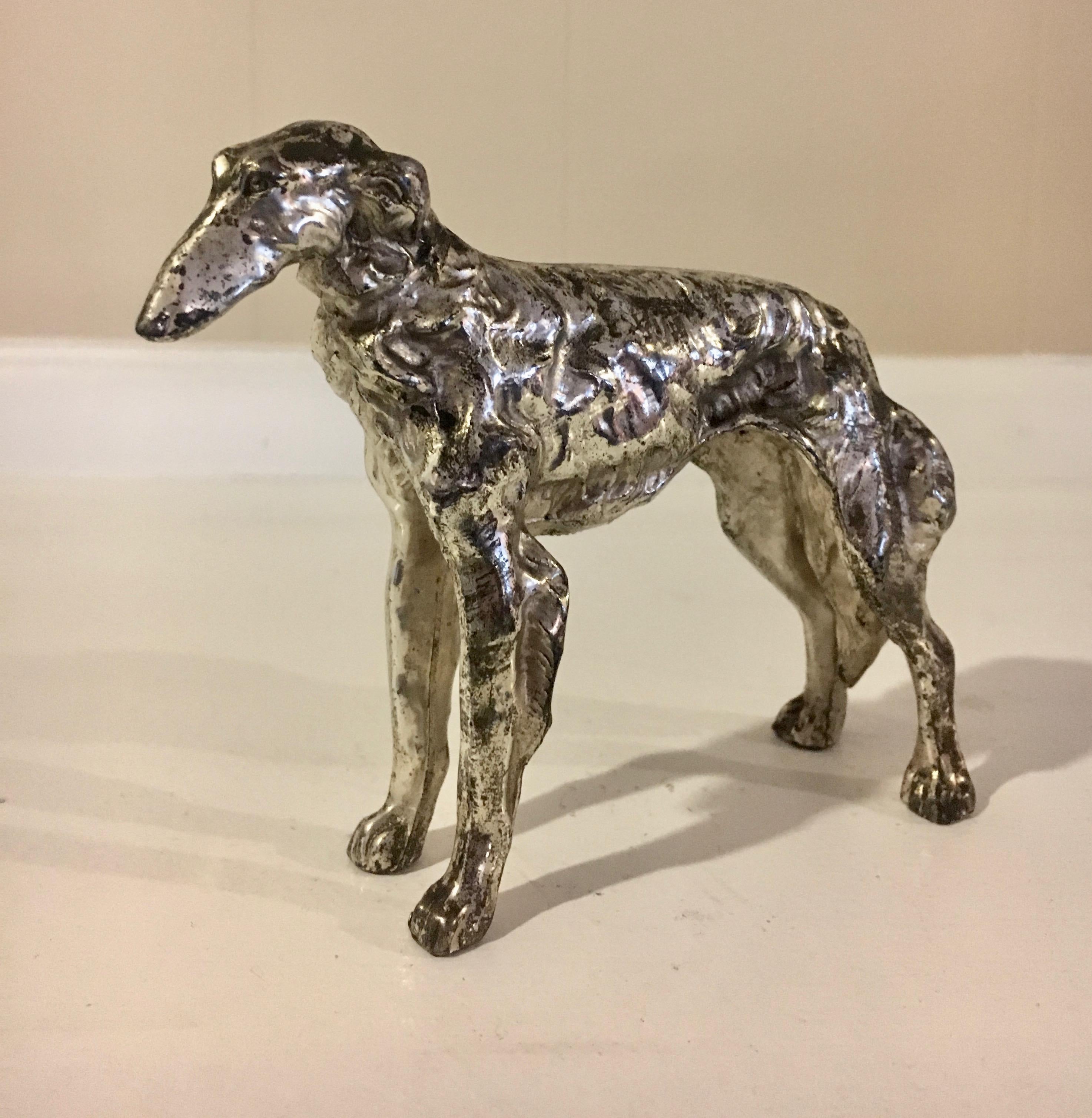 20th Century Borzoi Afghan Dog Sculpture Paper Weight
