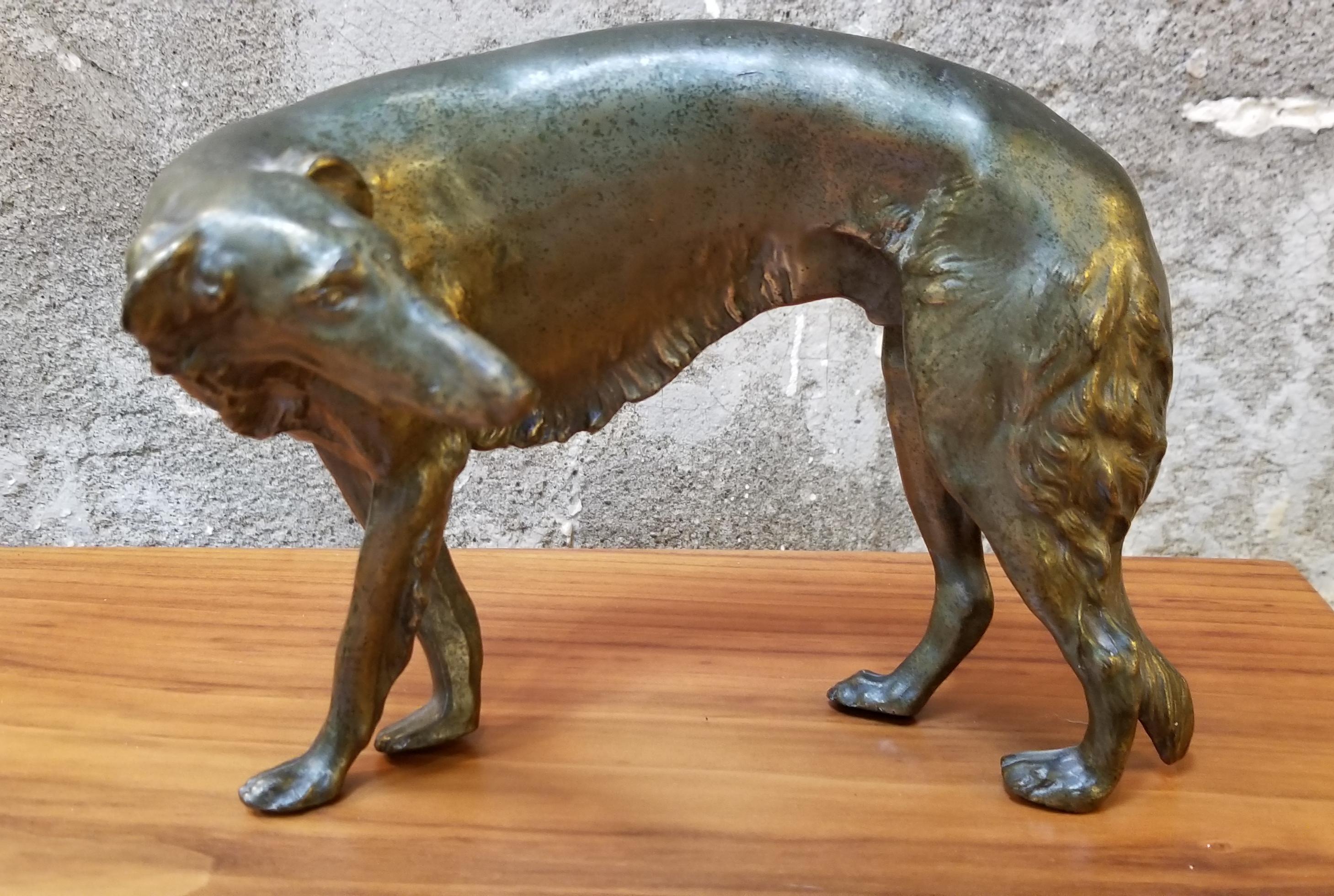 American Borzoi Dog Sculpture by Jennings Brothers For Sale