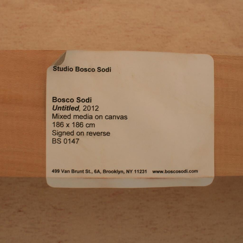 Bosco Sodi Contemporary Mixed-Media on Canvas Red Artwork, 2012 For Sale 8