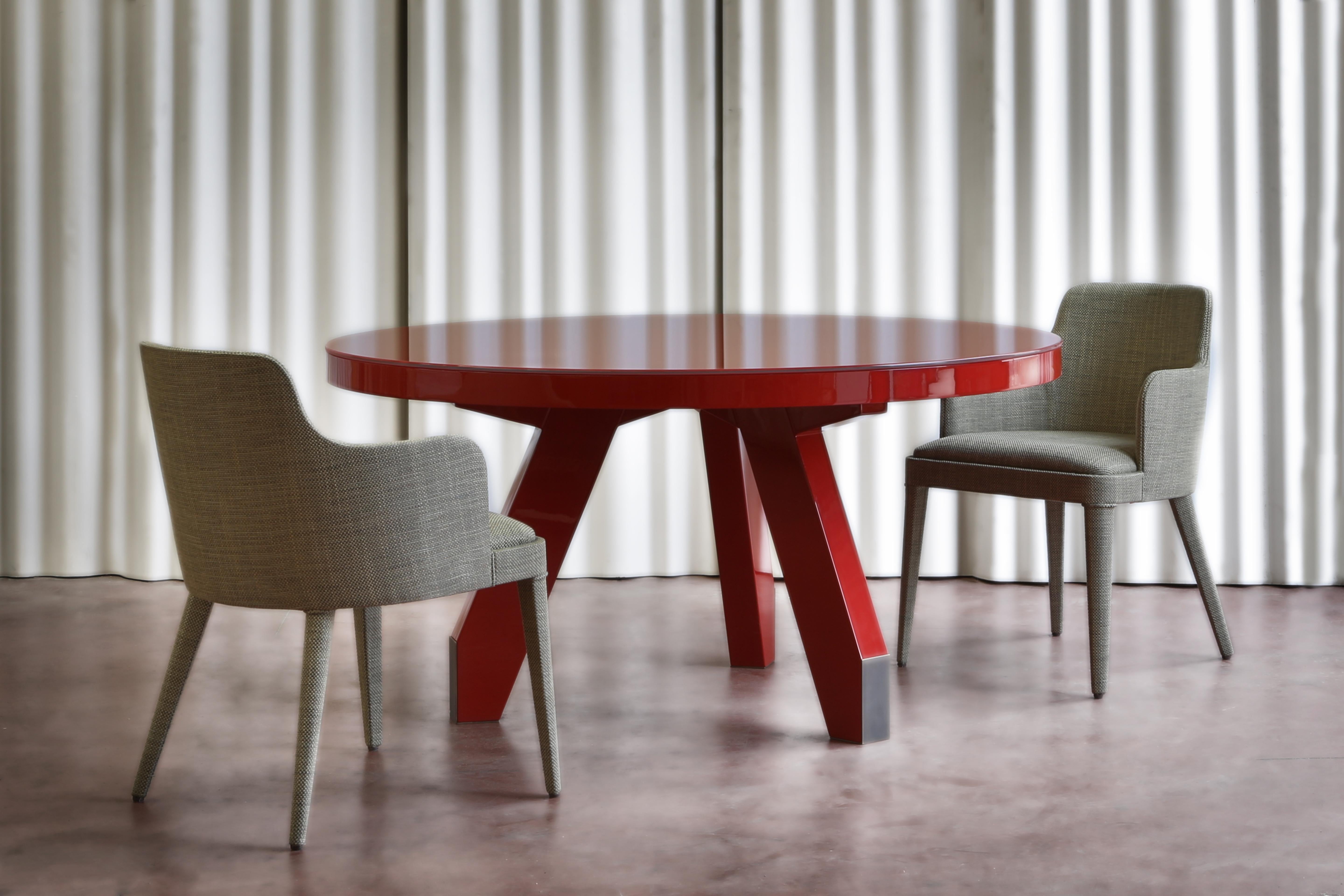 Brass Boscolo 200 Mahogany, Marble, Mirror And Light Bronze Metal Table by Casa Casati For Sale