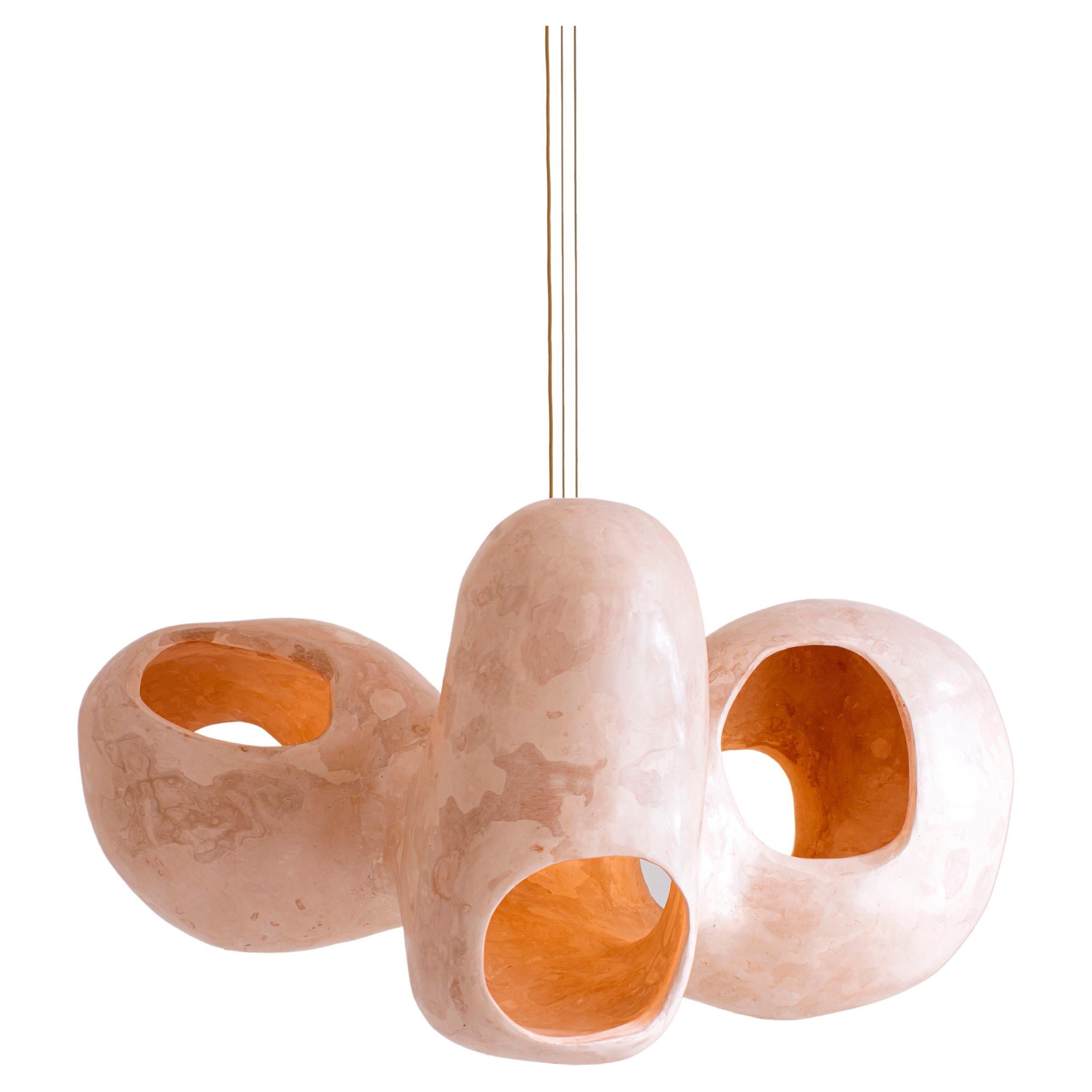 Grand lustre contemporain, design de collection sculptural  "Bosei" par AOAO