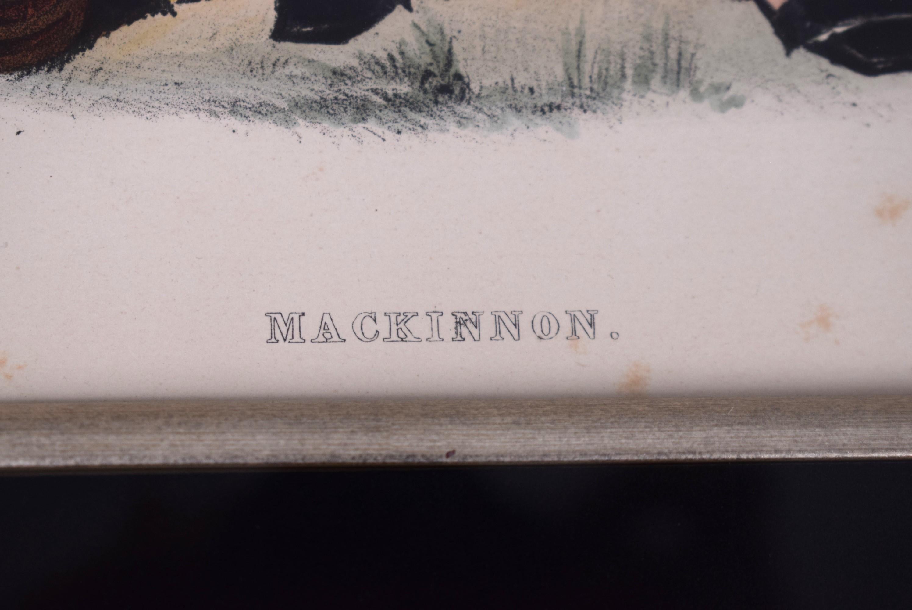 Original Antique Mackinnon Highlander Lithograph by Bosley 1845 Framed Print For Sale 3