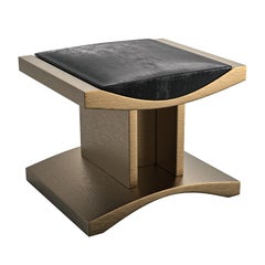 "Bosphorus" Chair with Brushed Bronze, Handcrafted, Istanbul