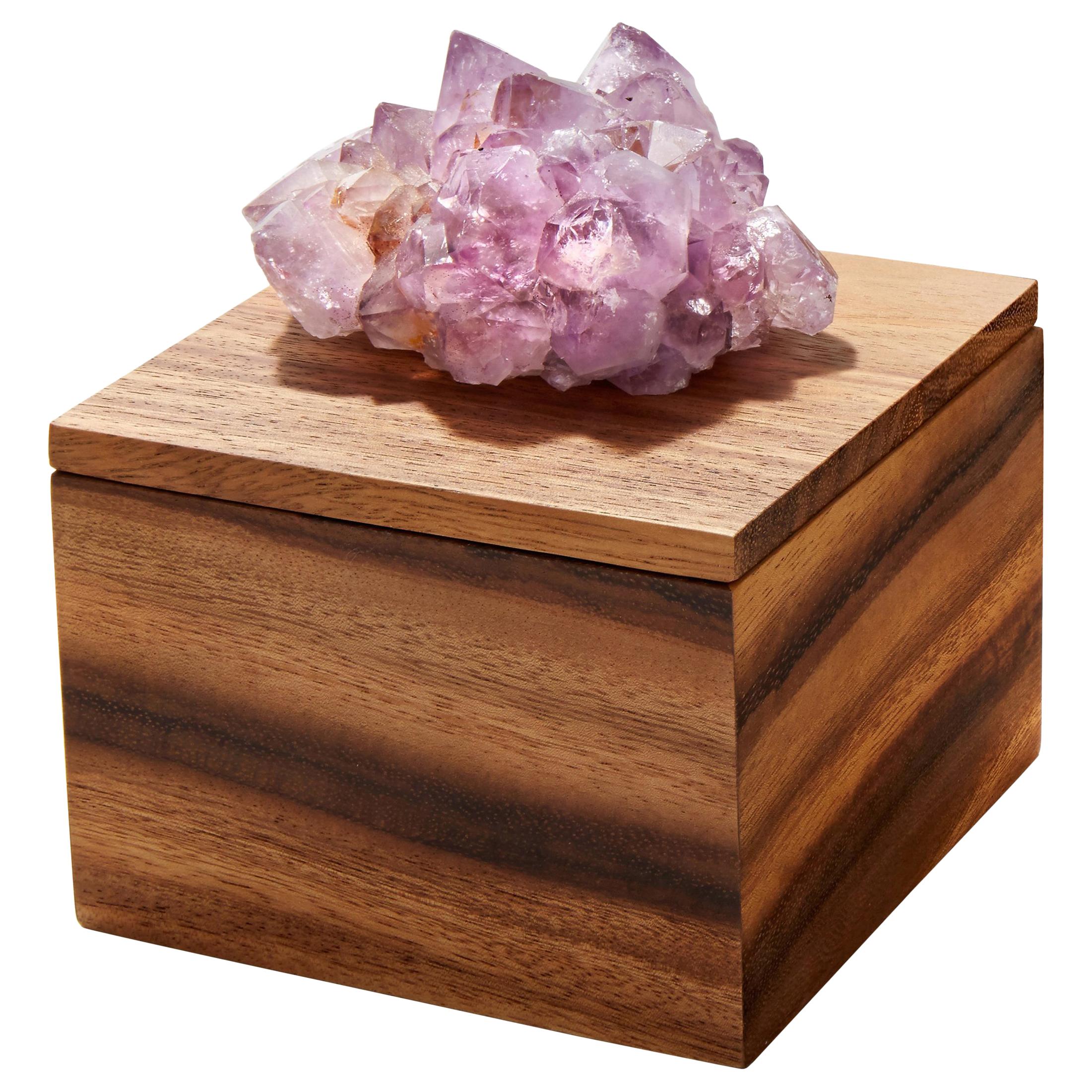 Bosque Tray in Bosque Wood and Amethyst by Anna Rabinowitz For Sale