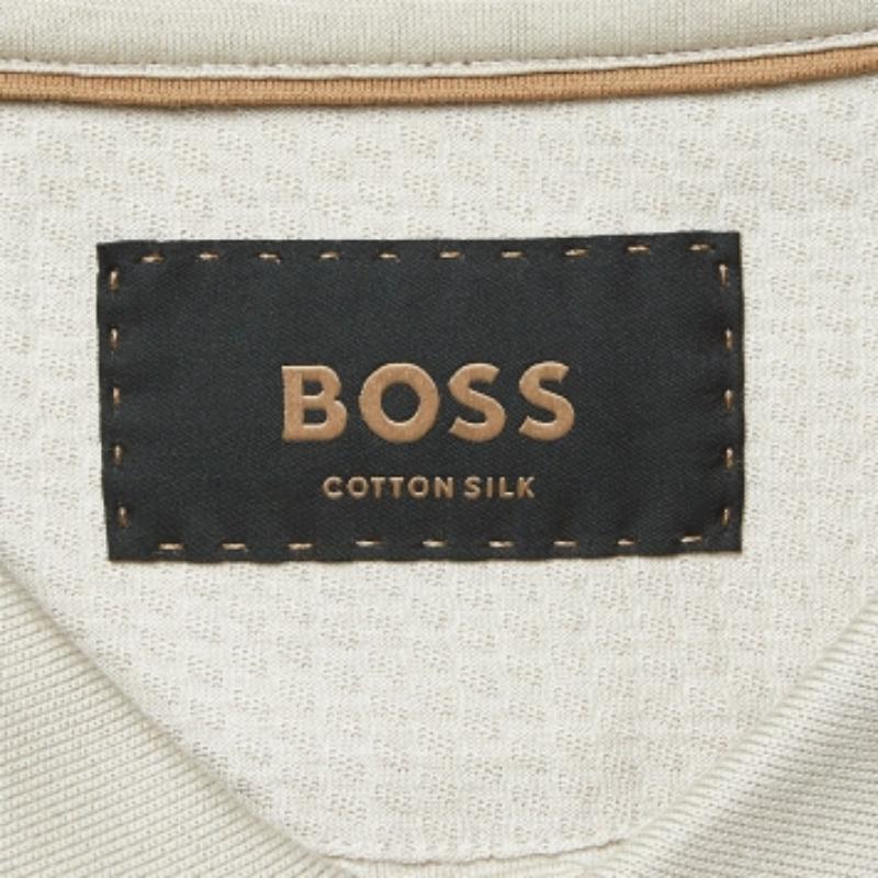 Boss By Hugo Boss Polo de punto texturizado beige XXL Beige en venta