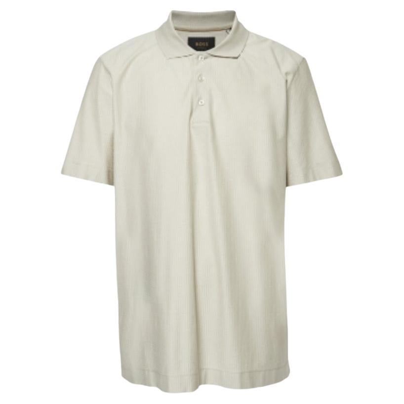 Boss By Hugo Boss Polo de punto texturizado beige XXL