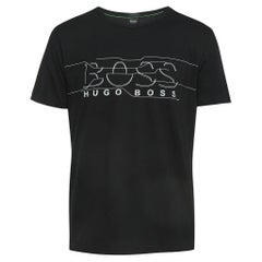 Boss By Hugo Boss Black Logo Print Cotton Short Sleeve T-Shirt XL