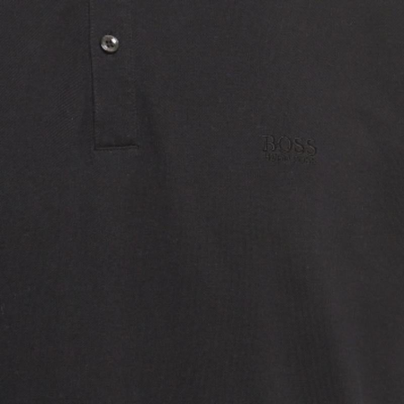Nero Boss By Hugo Boss - Maglietta Polo Pallas in cotone Pima nero XXL in vendita