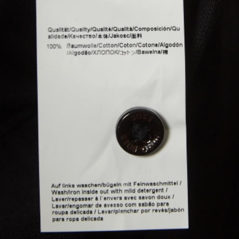 Uomo Boss By Hugo Boss - Maglietta Polo nera in cotone Pima XXL in vendita
