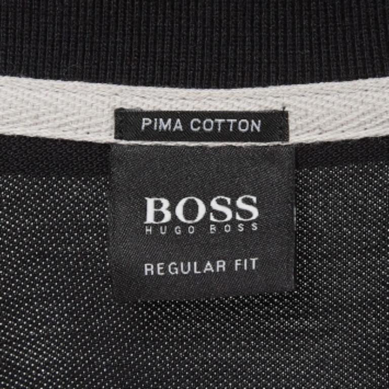 Boss By Hugo Boss Polo de algodón pima negro XXXL en Excelente estado para la venta en Dubai, Al Qouz 2