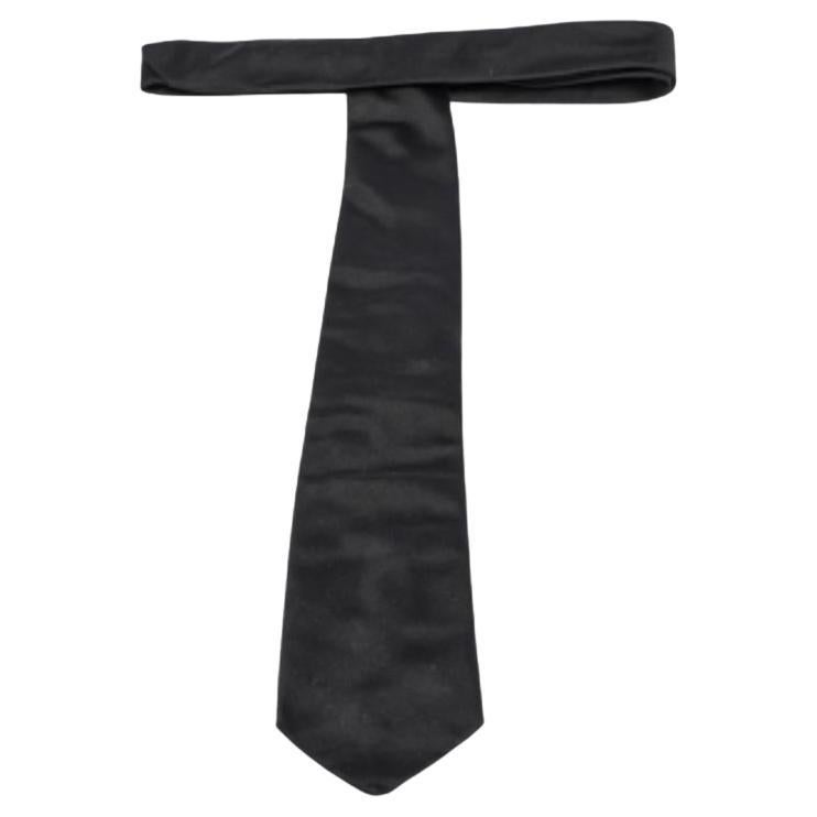 Boss By Hugo Boss Cravatta classica in seta nera in vendita