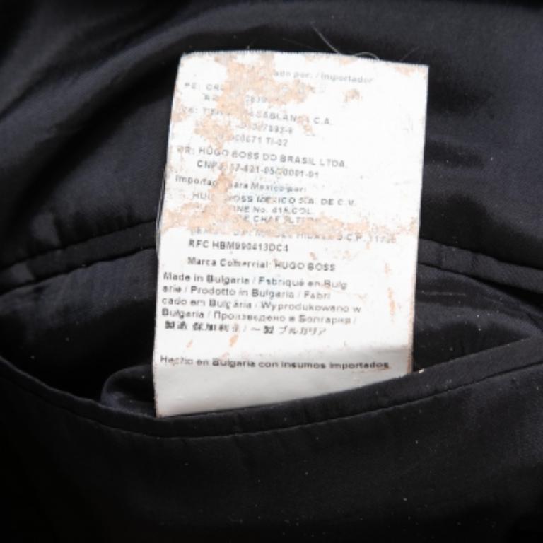 De los hombres Boss By Hugo Boss Blazer negro de lana de un solo pecho XXXL en venta